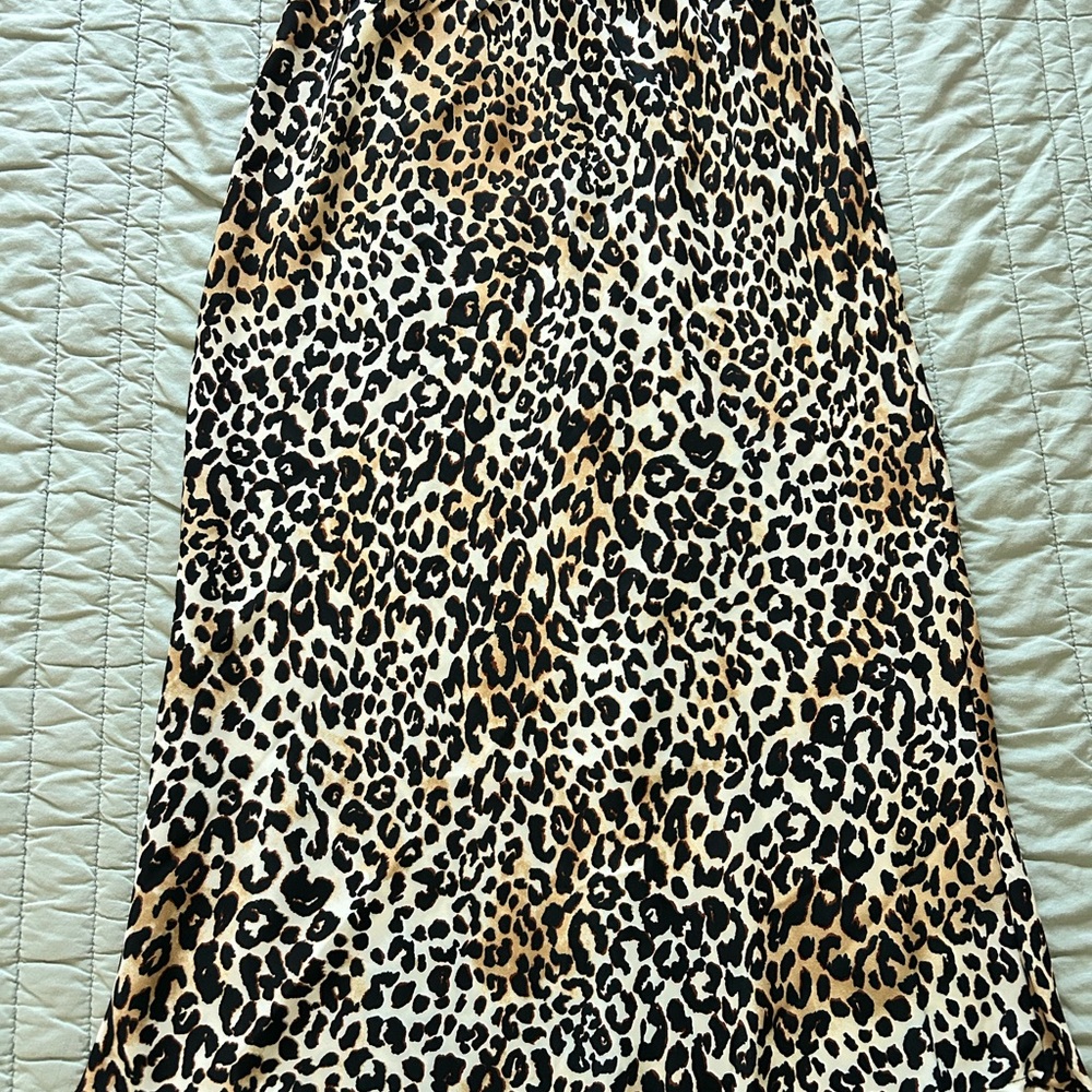 Leopard Print Maxi Skirt